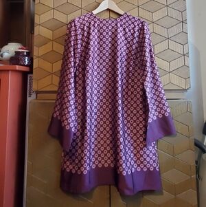 Geo Satin Shift Dress